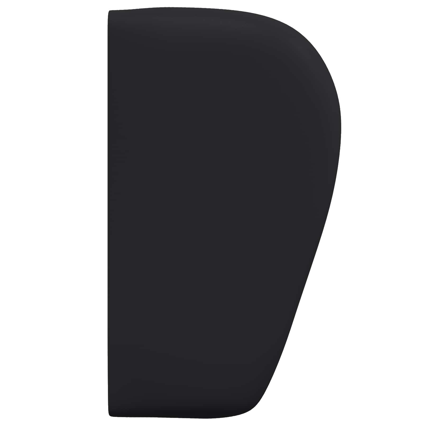 vidaXL Ucho Głowy Czarny 40 x 23 x 6 cm PVC