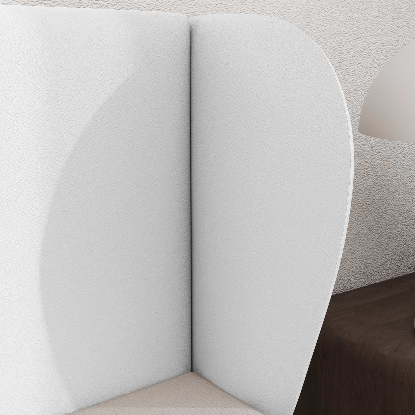 vidaXL Ucho Głowy Biały 40 x 23 x 6 cm PVC