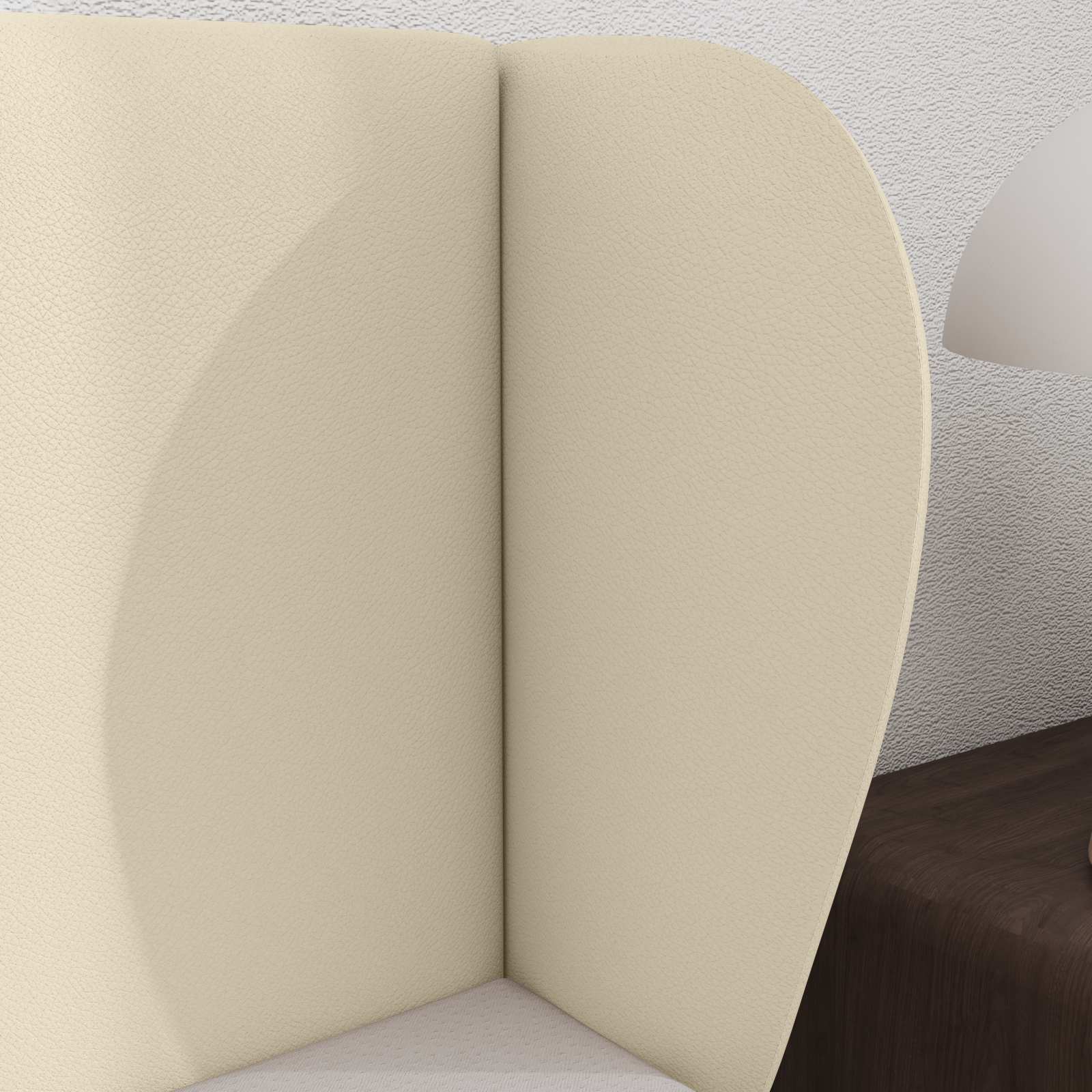 vidaXL Ucho Głowy Kremowy 40 x 23 x 6 cm PVC