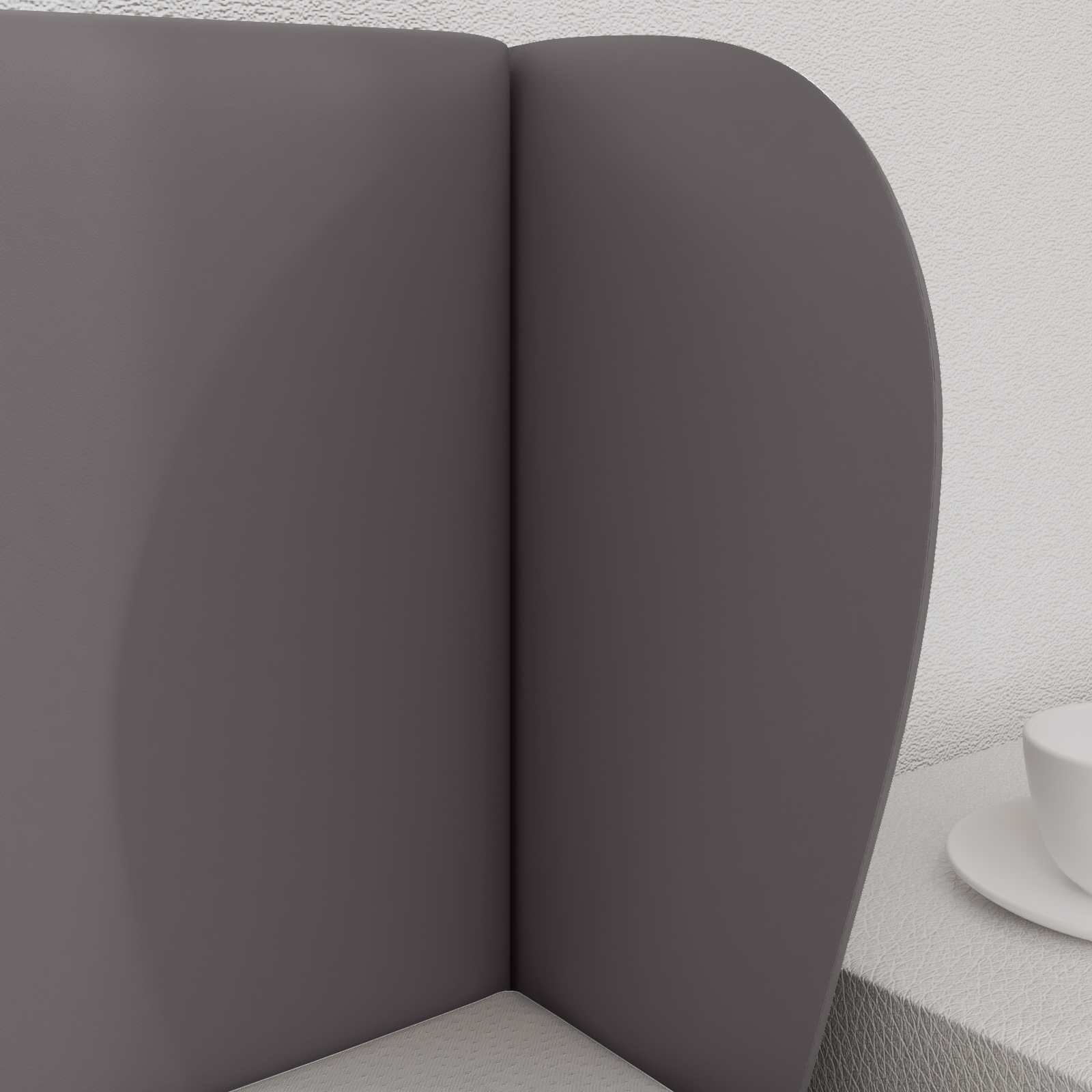 vidaXL Ucho Głowy Przygaszony Szary 40 x 23 x 6 cm PVC
