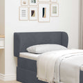 vidaXL Ucho Głowy Przygaszony Szary 40 x 23 x 6 cm Aksamit