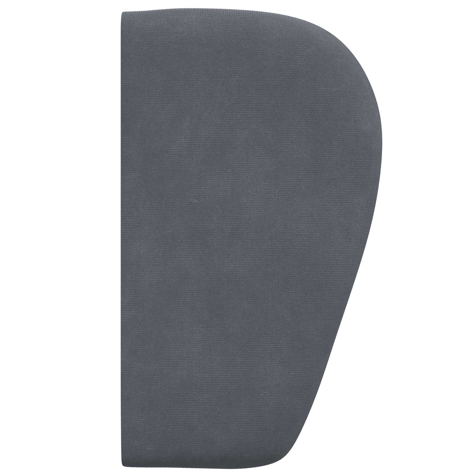 vidaXL Ucho Głowy Przygaszony Szary 40 x 23 x 6 cm Aksamit