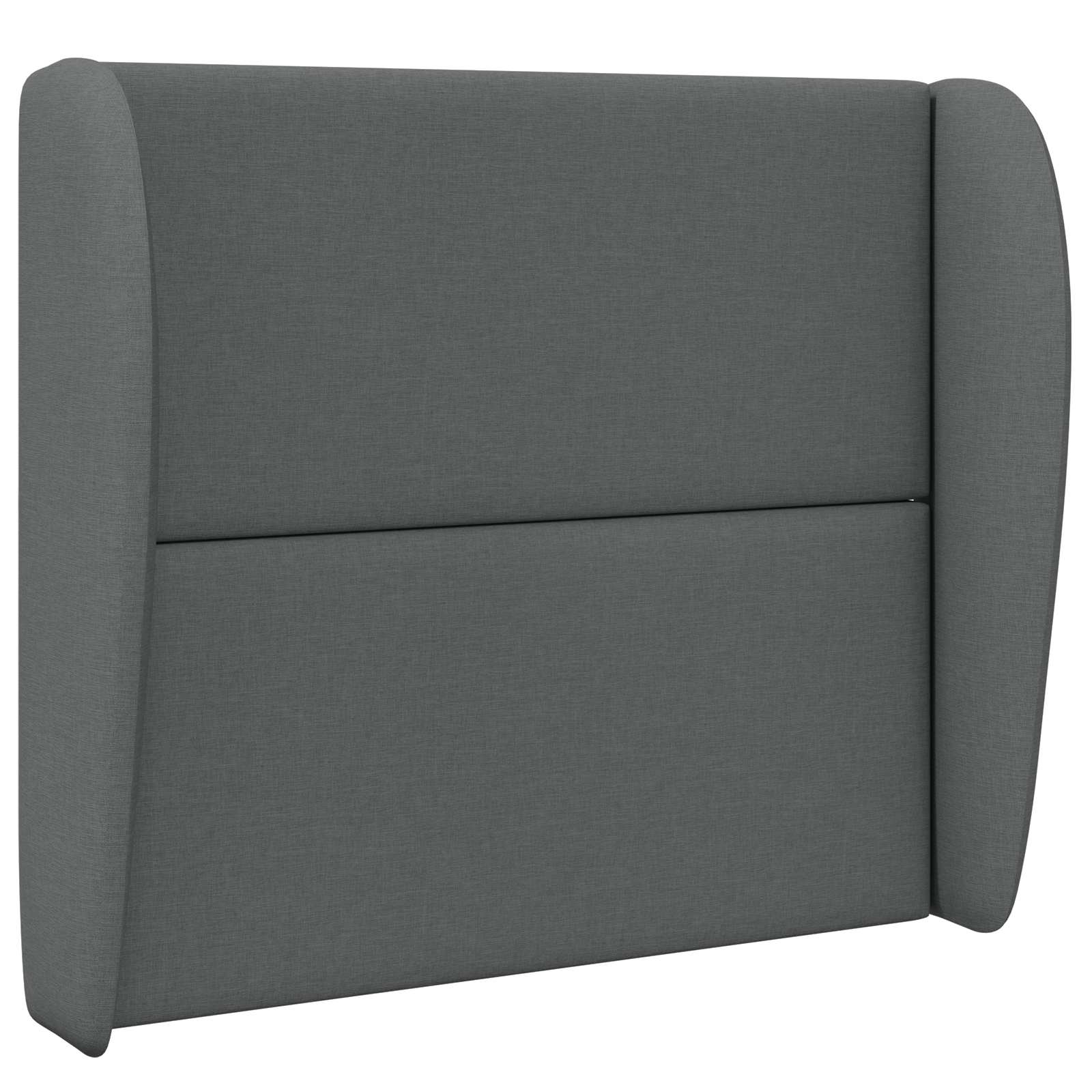 vidaXL Ucho Głowy Przygaszony Szary 80 x 23 x 6 cm tkanina