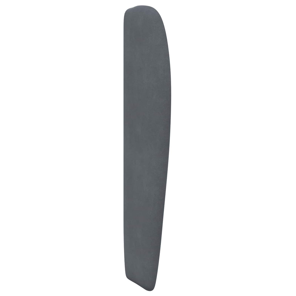 vidaXL Ucho Głowy Przygaszony Szary 80 x 23 x 6 cm Aksamit