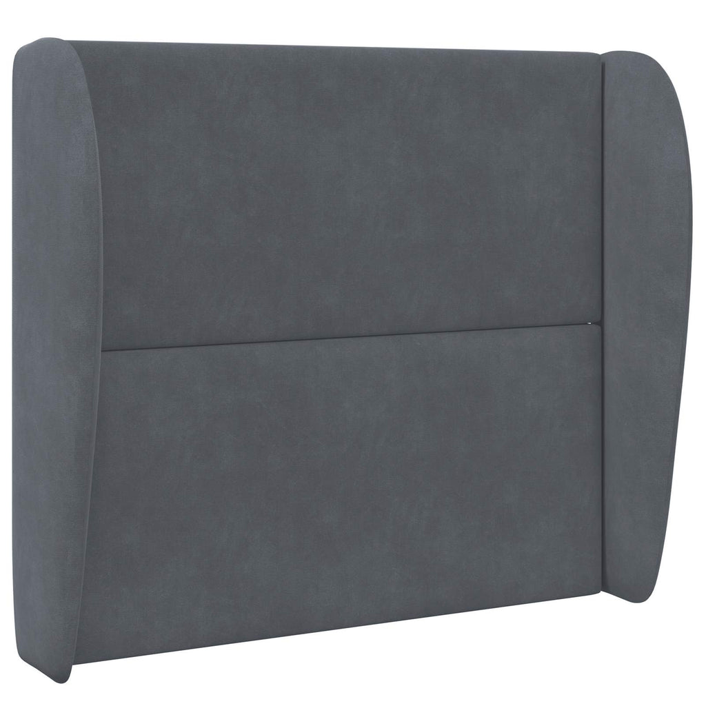 vidaXL Ucho Głowy Przygaszony Szary 80 x 23 x 6 cm Aksamit