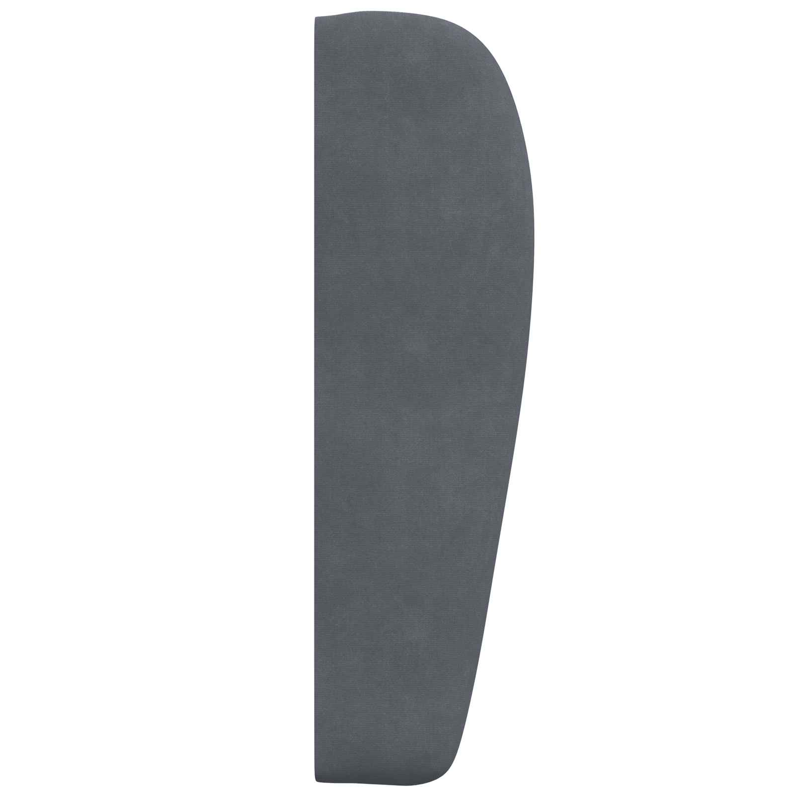 vidaXL Ucho Głowy Przygaszony Szary 80 x 23 x 6 cm Aksamit