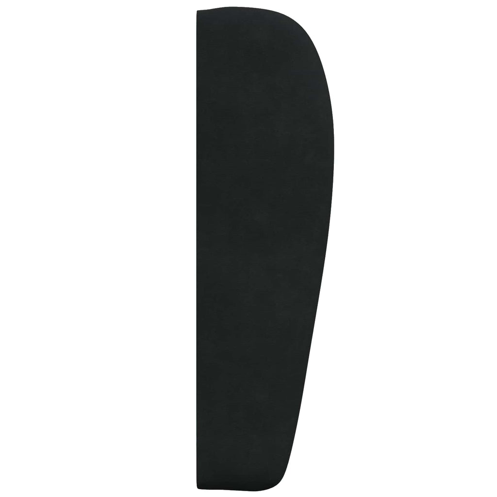 vidaXL Ucho Głowy Czarny 80 x 23 x 6 cm Aksamit