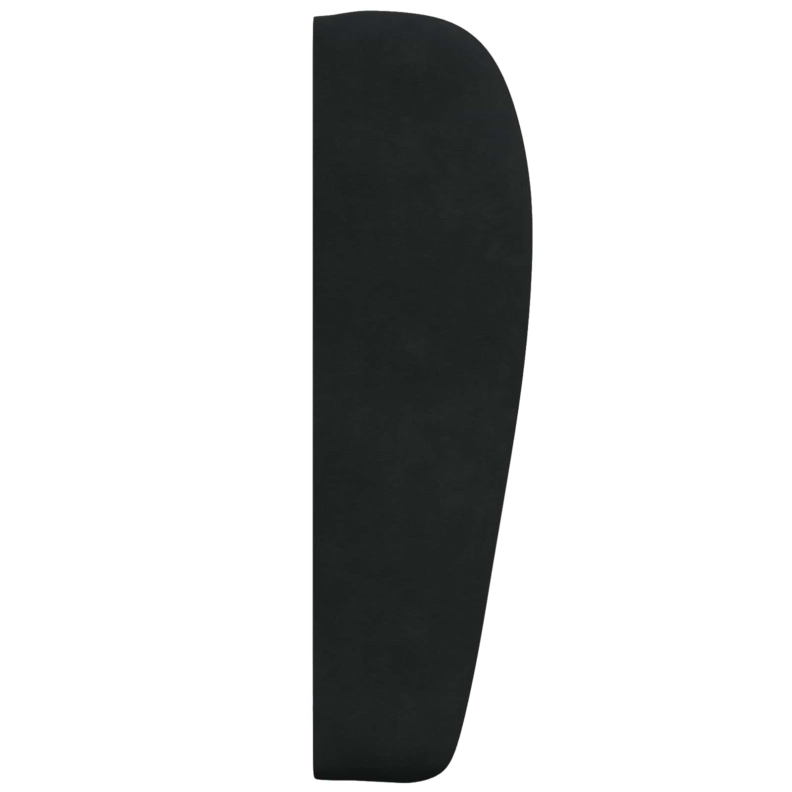 vidaXL Ucho Głowy Czarny 80 x 23 x 6 cm Aksamit