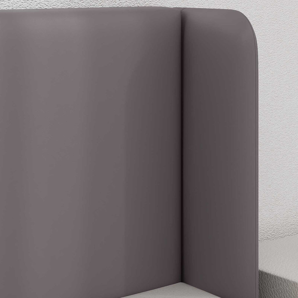 vidaXL Ucho Głowy 2 pcs Szary 40 x 16 x 5 cm Sklejka i sztuczna skóra
