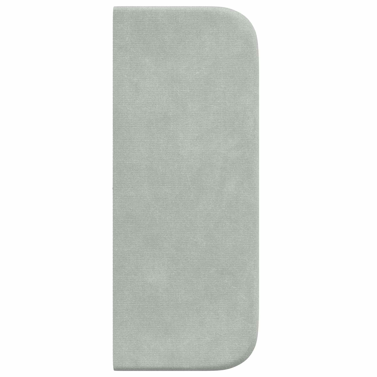 vidaXL Ucho Głowy Jasnoszary 40,5 x 40,5 x 4 cm Aksamit