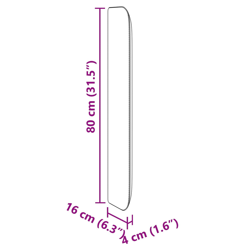 vidaXL Ucho Głowy Brązowy 80 x 16 x 4 cm PVC