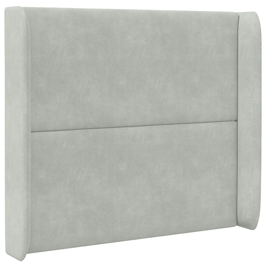 vidaXL Ucho Głowy Jasnoszary 80 x 16 x 4 cm Aksamit