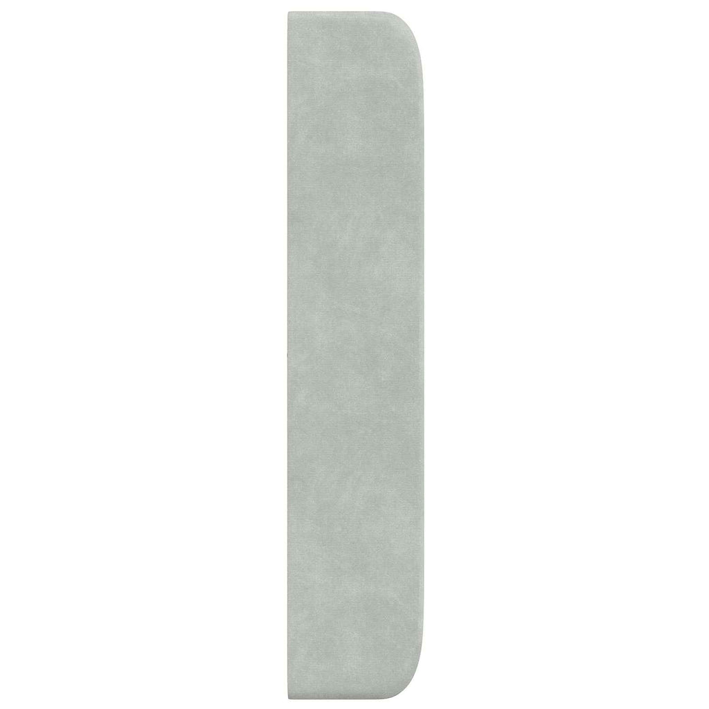 vidaXL Ucho Głowy Jasnoszary 80 x 16 x 4 cm Aksamit