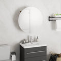 vidaXL Szafka łazienkowa z lustrem i LED, dąb, 40x40x17,5 cm