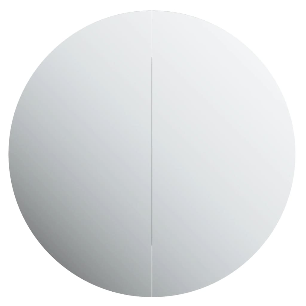 vidaXL Szafka łazienkowa z lustrem i LED, biała, 54x54x17,5 cm