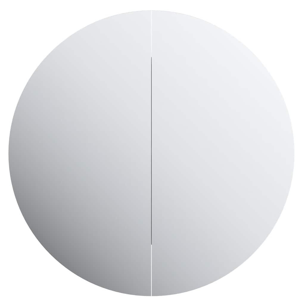 vidaXL Szafka łazienkowa z lustrem i LED, czarny, 54x54x17,5 cm