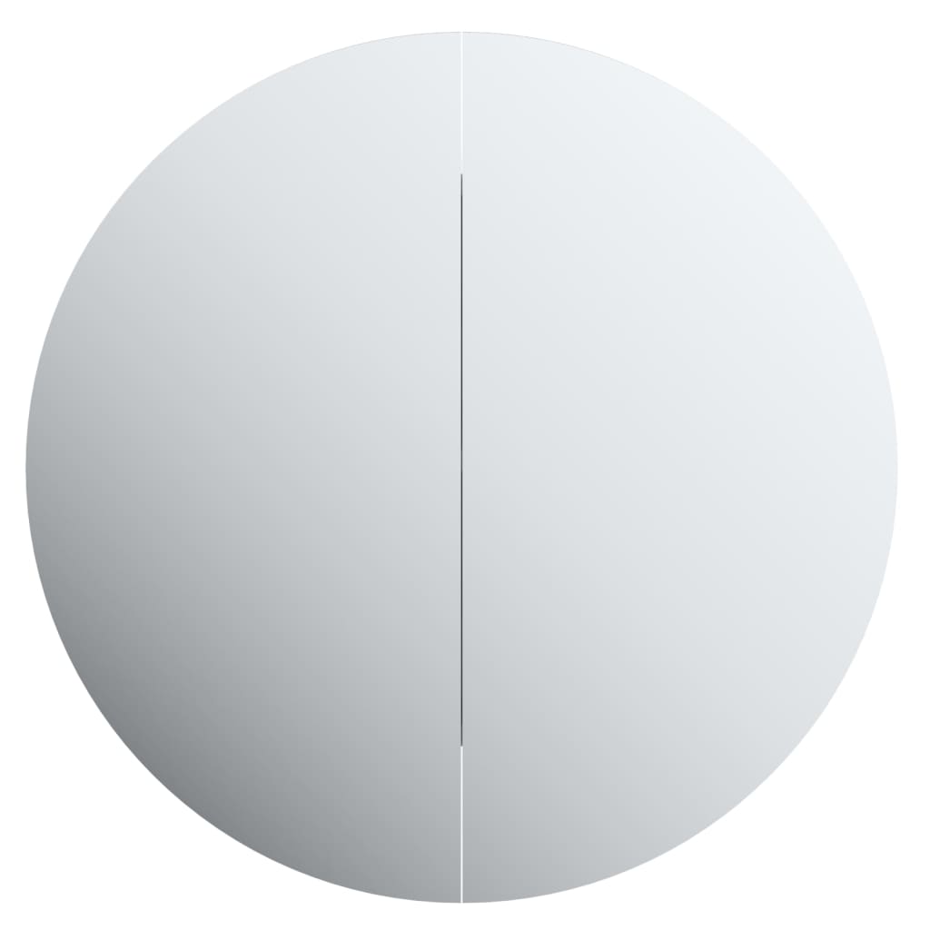 vidaXL Szafka łazienkowa z lustrem i LED, szary, 54x54x17,5 cm