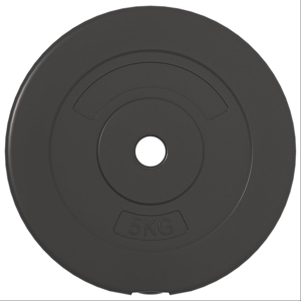 vidaXL Obciążniki, 6 sztuk, 30 kg, cement