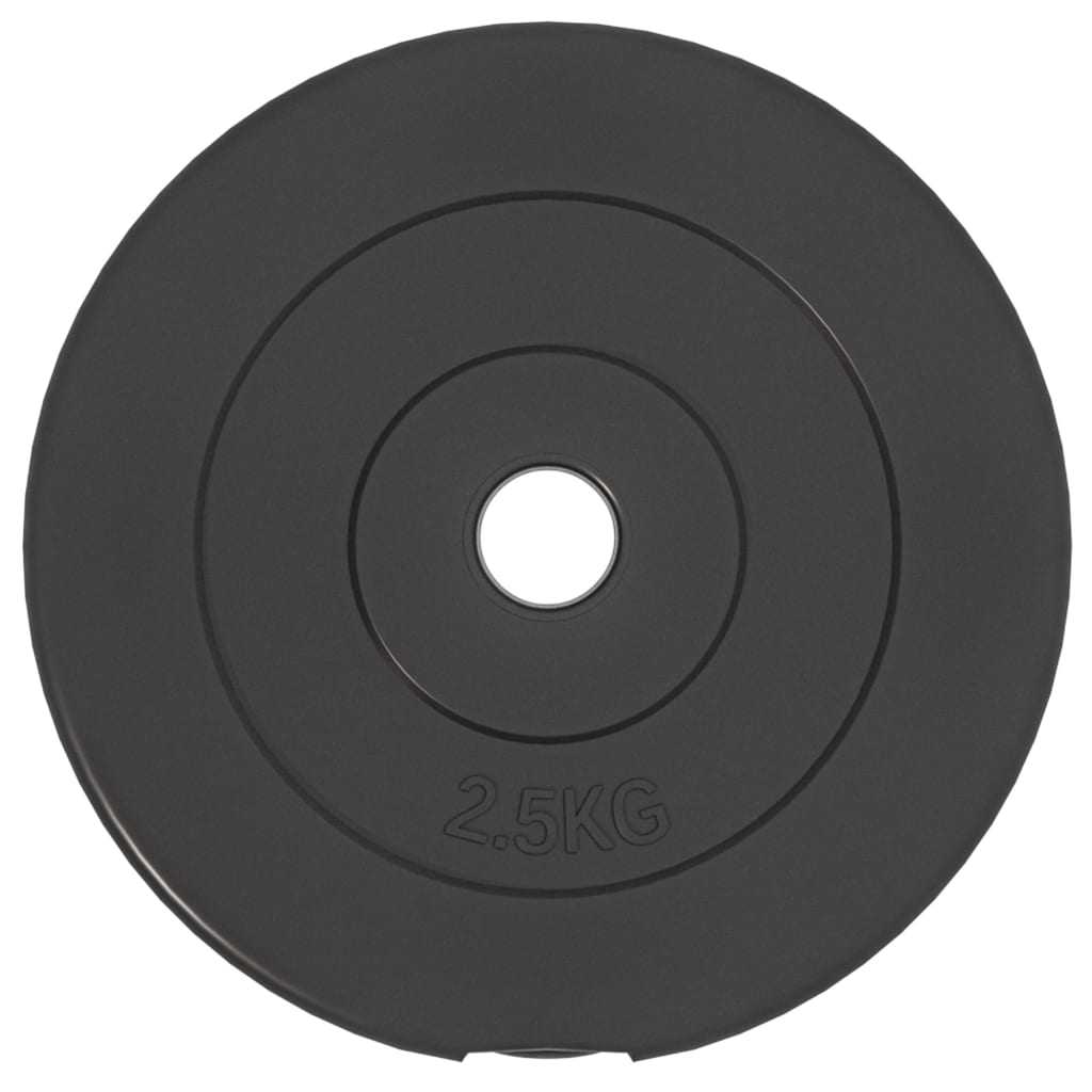 vidaXL Obciążniki, 6 sztuk, 30 kg, cement