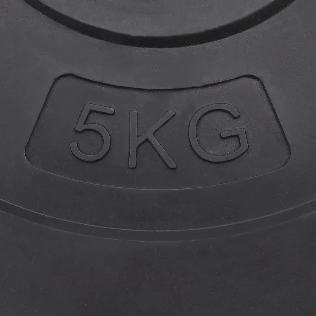vidaXL Obciążniki, 6 sztuk, 30 kg, cement