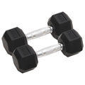 vidaXL Hantle, 2 szt., 12 kg, całkowite żeliwo