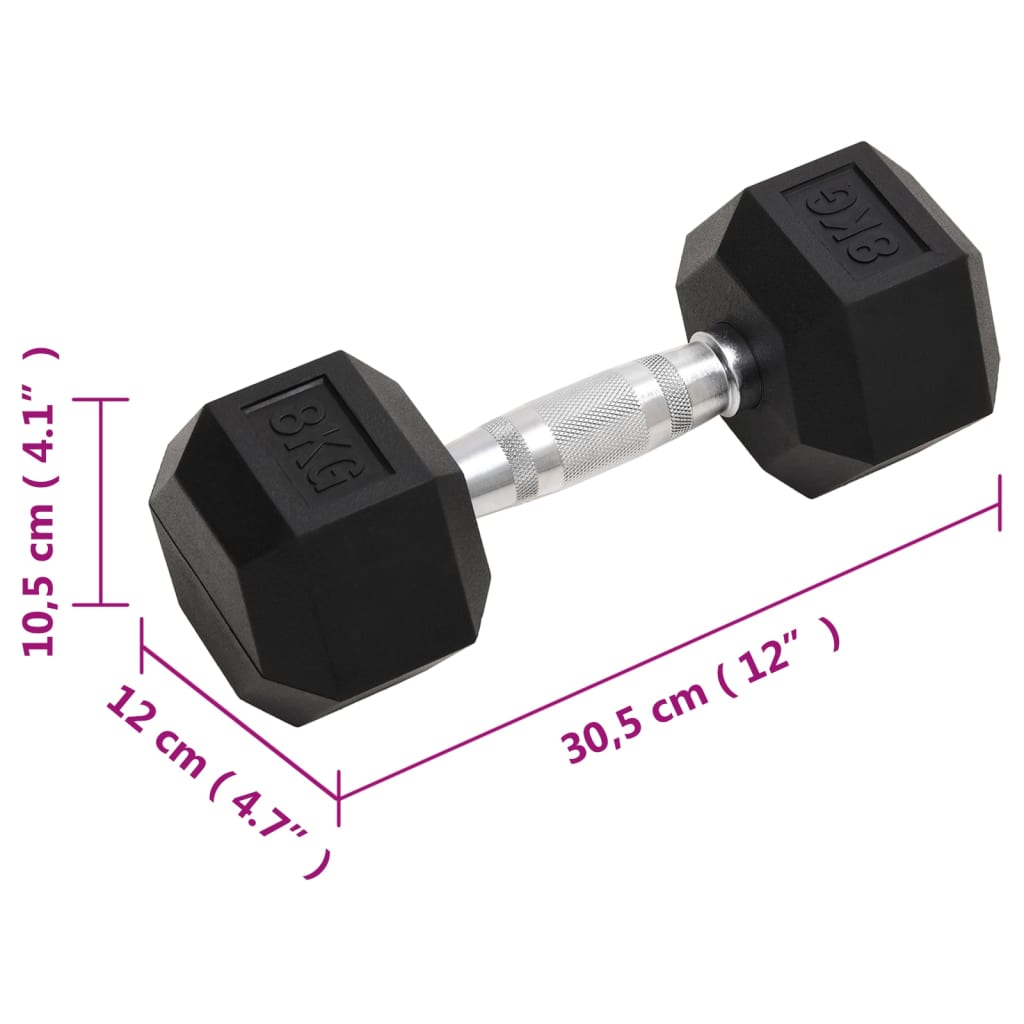 vidaXL Hantle, 2 szt., 16 kg, całkowite żeliwo
