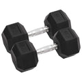 vidaXL Hantle, 2 szt., 25 kg, całkowite żeliwo