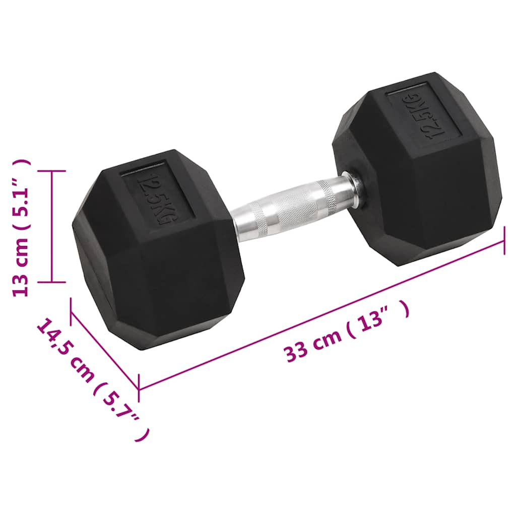 vidaXL Hantle, 2 szt., 25 kg, całkowite żeliwo
