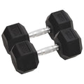 vidaXL Hantle, 2 szt., 30 kg, całkowite żeliwo