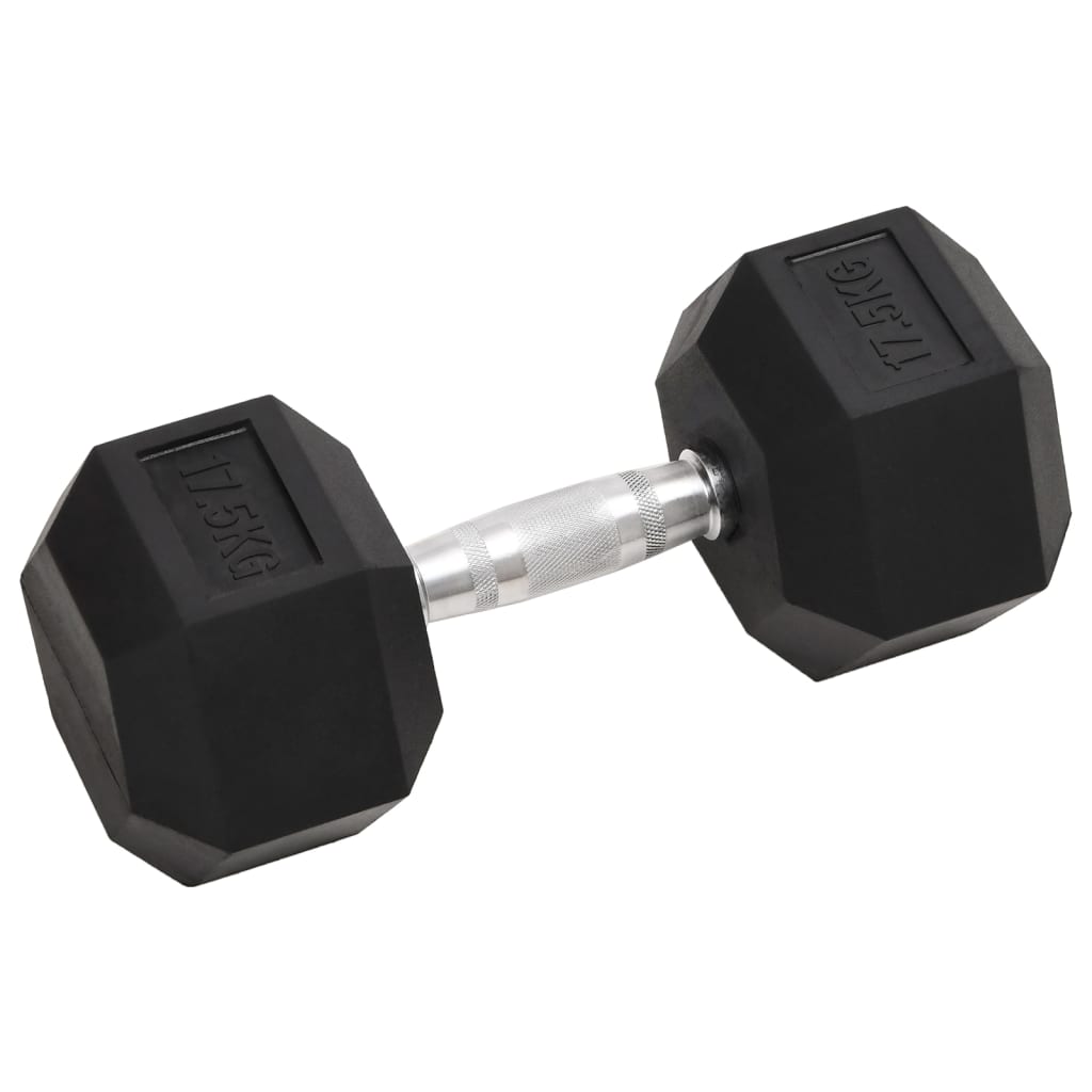 vidaXL Hantel, 17,5 kg, żeliwo