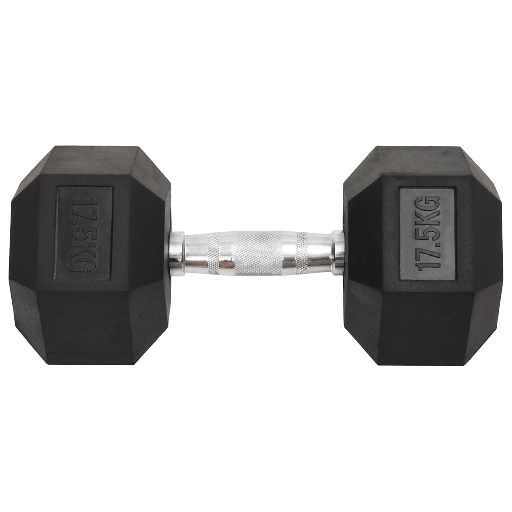 vidaXL Hantel, 17,5 kg, żeliwo