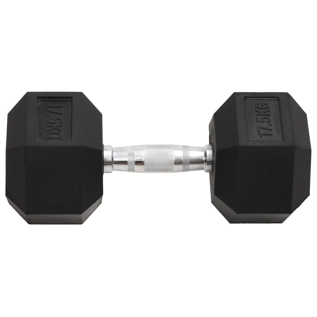 vidaXL Hantel, 17,5 kg, żeliwo