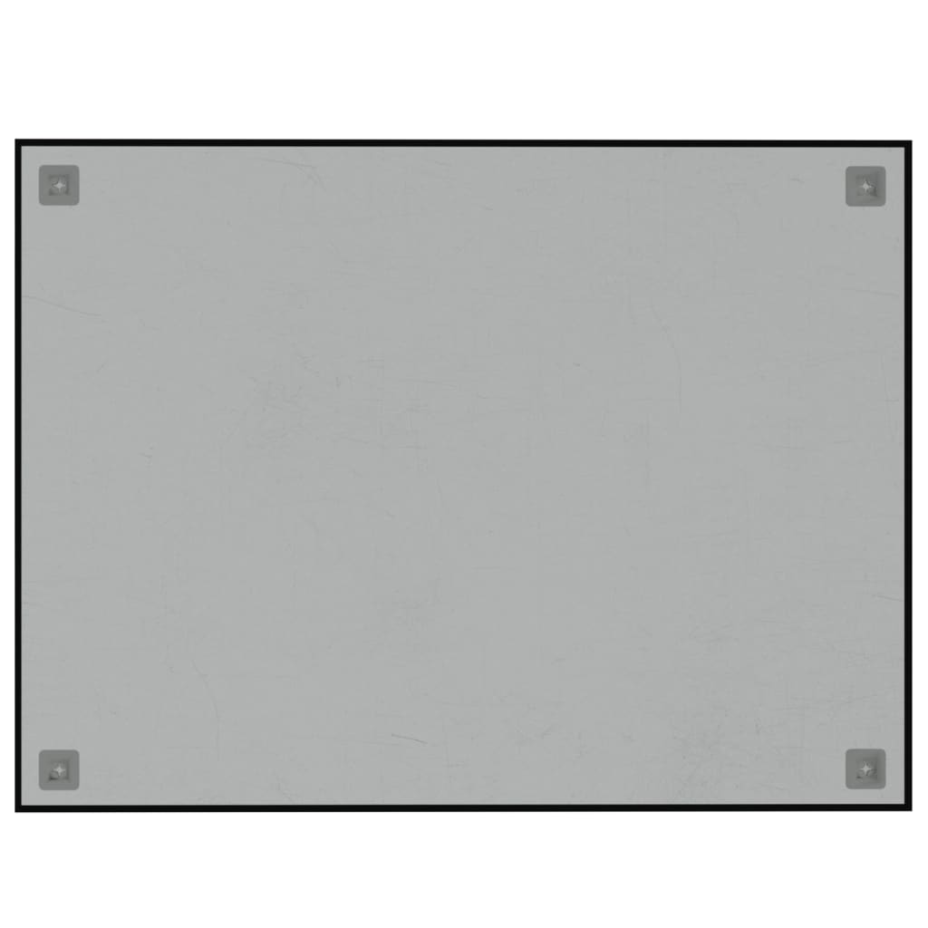 vidaXL Ścienna tablica magnetyczna, czarna, 80x60 cm, szkło hartowane