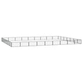 vidaXL Kojec dla psa, 32 panele, czarny, 100x50 cm, stal