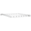 vidaXL Kojec dla psa, 36 panele, czarny, 100x50 cm, stal