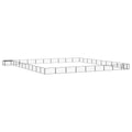 vidaXL Kojec dla psa, 40 panele, czarny, 100x50 cm, stal