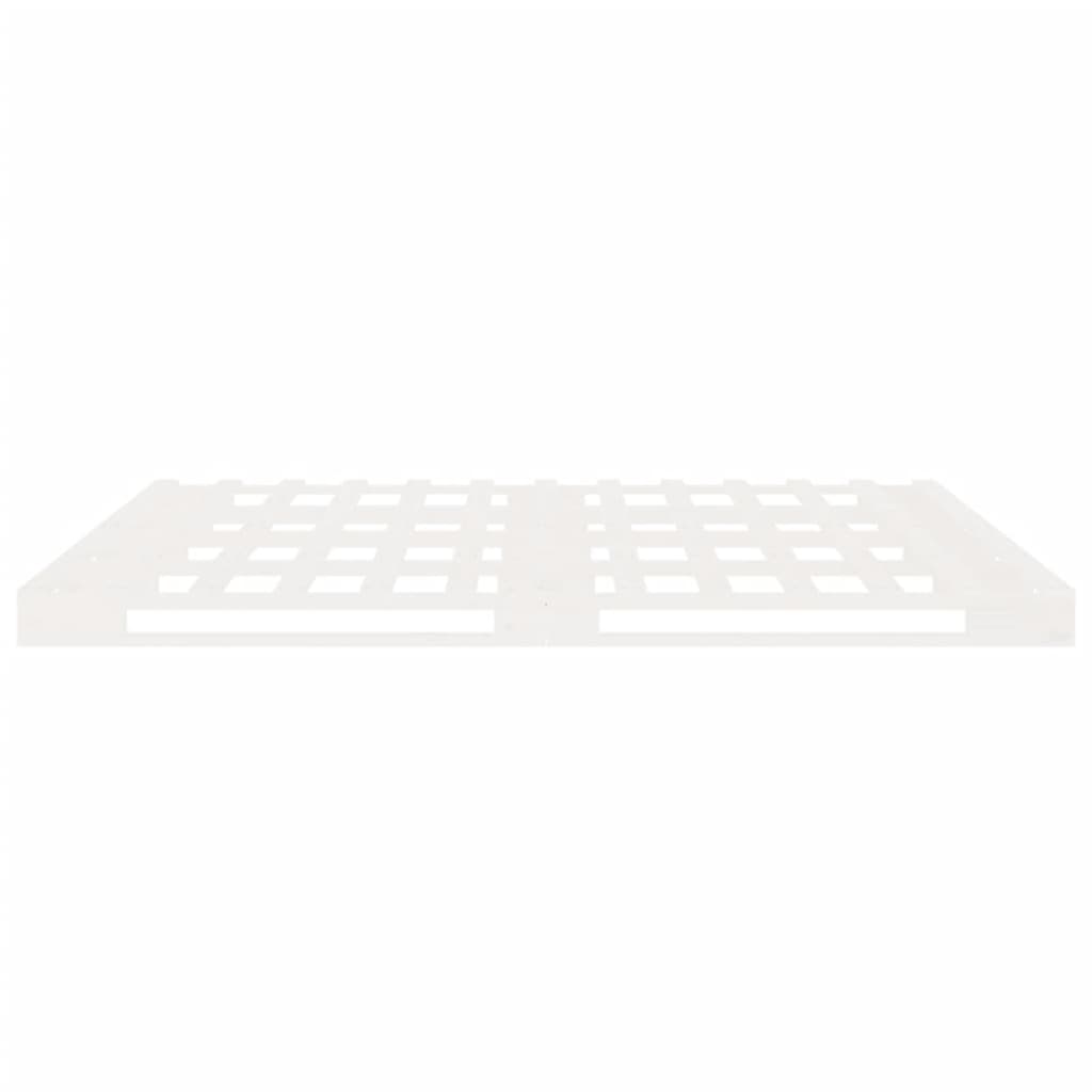 vidaXL Rama łóżka bez materaca, biała, 160x200 cm, lite drewno sosnowe