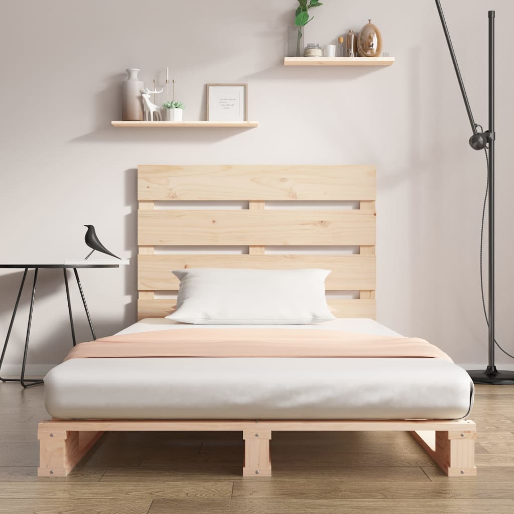 vidaXL Rama łóżka bez materaca, 75x190 cm, lite drewno sosnowe
