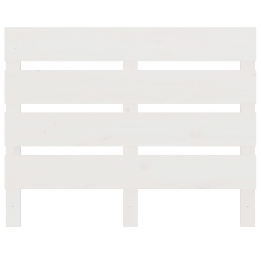 vidaXL Rama łóżka bez materaca, biała, 75x190 cm, lite drewno sosnowe