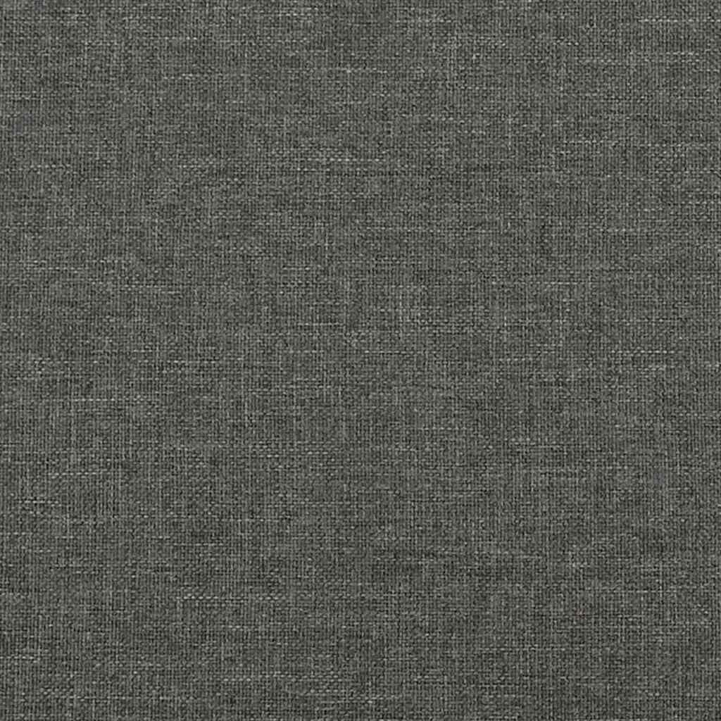 vidaXL Materac kieszeniowy, średnia twardość, ciemnoszary, 100x190x20 cm, tkanina