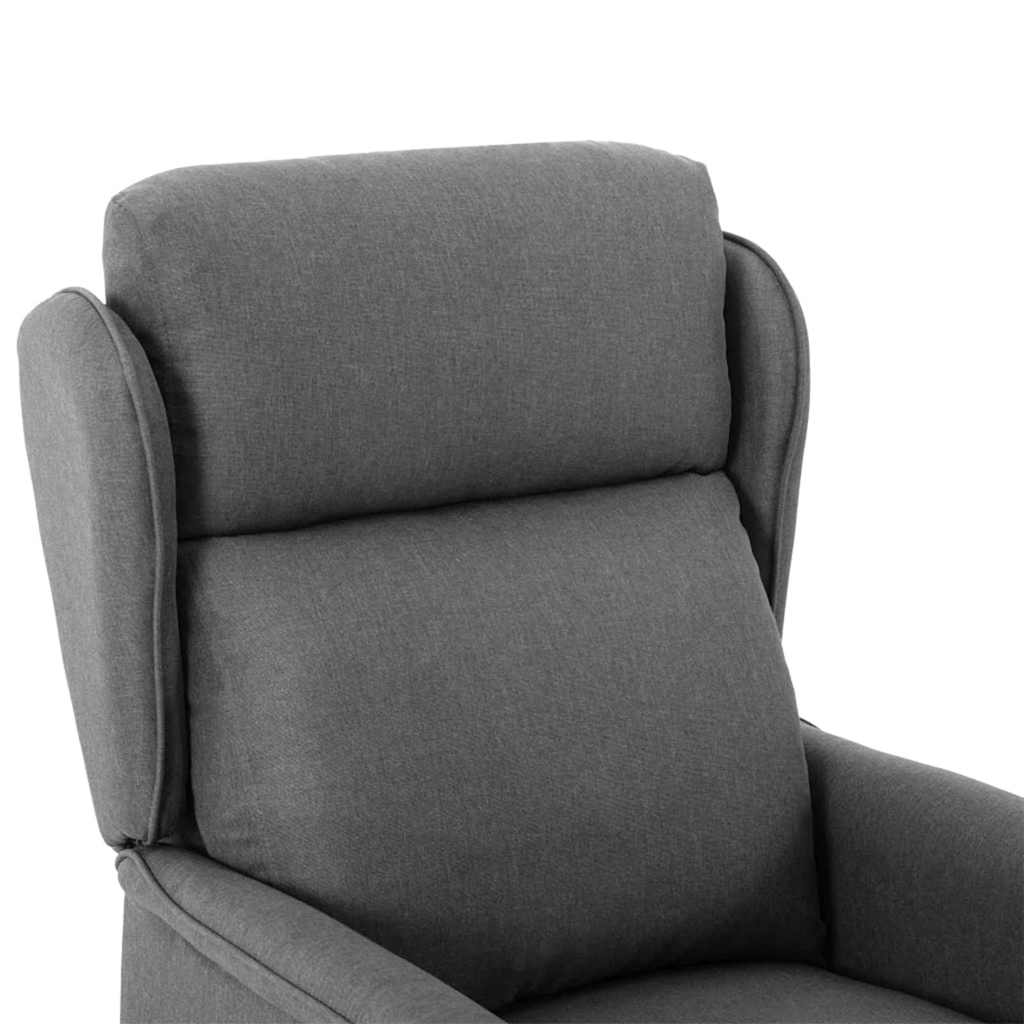 vidaXL Fotel do masażu Jasnoszary 93.5 x 67.5 x 101.5 cm tkanina