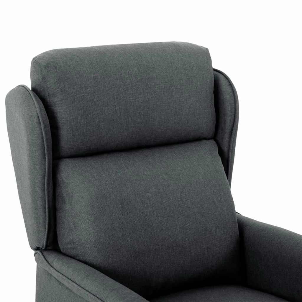 vidaXL Fotel do masażu Ciemnoszary 93.5 x 67.5 x 101.5 cm tkanina