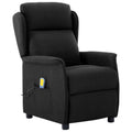 vidaXL Fotel do masażu Czarny 93.5 x 67.5 x 101.5 cm tkanina