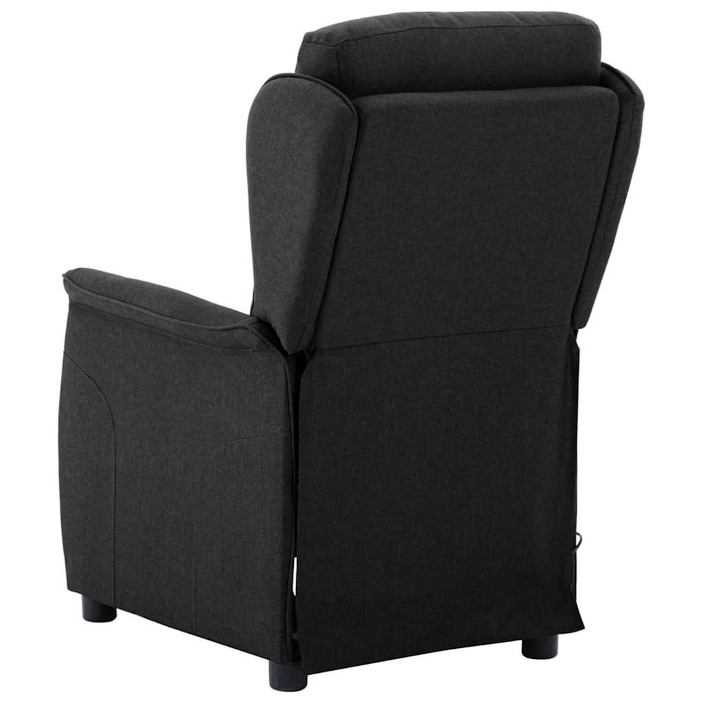 vidaXL Fotel do masażu Czarny 93.5 x 67.5 x 101.5 cm tkanina