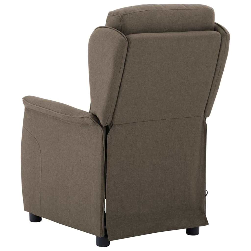 vidaXL Fotel do masażu Ciemnoszary 93.5 x 67.5 x 101.5 cm tkanina
