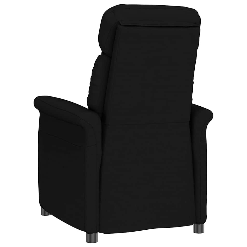 vidaXL fotel Czarny Mikrofibra