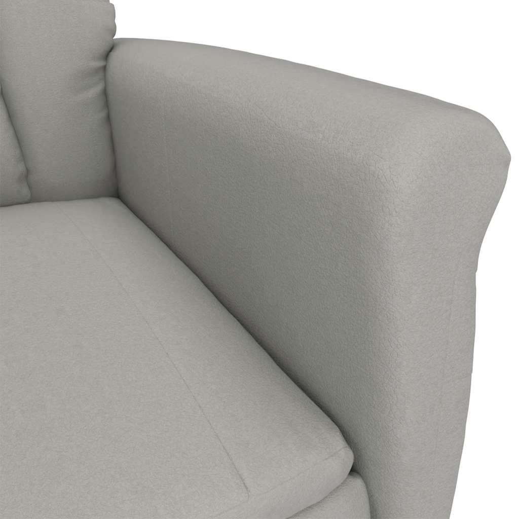 vidaXL Fotel do masażu Jasnoszary 96.5 x 70.5 x 95 cm Mikrofibra