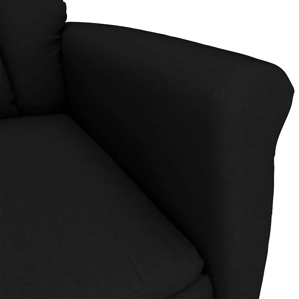 vidaXL Fotel do masażu Czarny 96.5 x 70.5 x 95 cm Mikrofibra