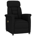 vidaXL Fotel do masażu Czarny 96.5 x 70.5 x 95 cm Mikrofibra