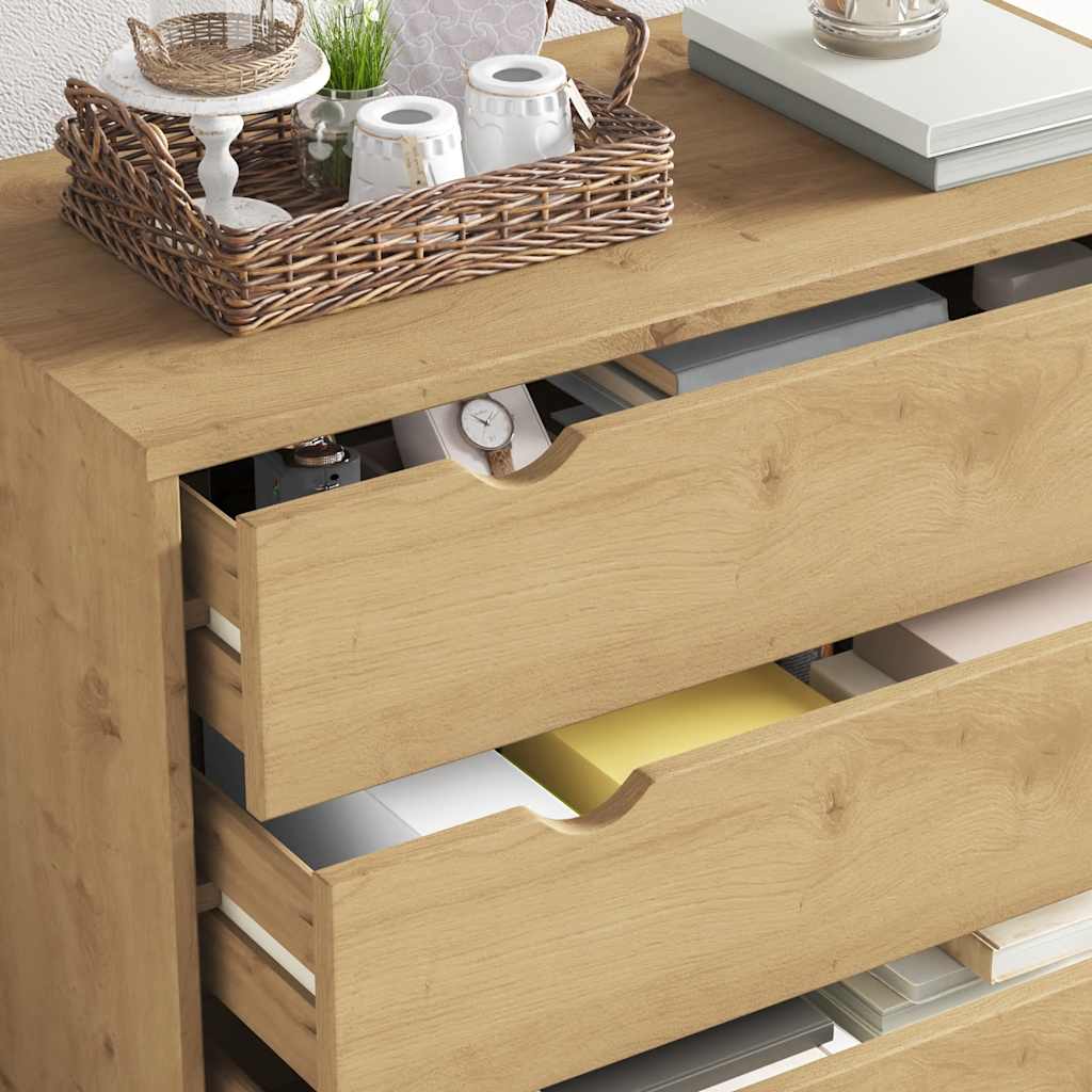 vidaXL Komoda OTTA, 76,5x39,5x90 cm, lite drewno sosnowe